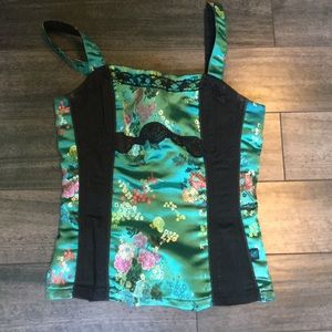 Tripp small Oriental turquoise corset